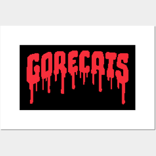 Gorecats logo red Posters and Art